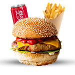 1/2lb Chicken Burger Meal 