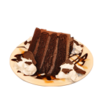 Chocolate Fudge Cake With Cream 
