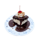 Chocolate Fudge Cake With Ice Cream 